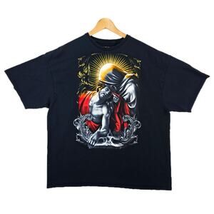 Fifth Sun Premium V Apparel Jesus & Mary Men's Shirt XXL- 3XL Black Religious
